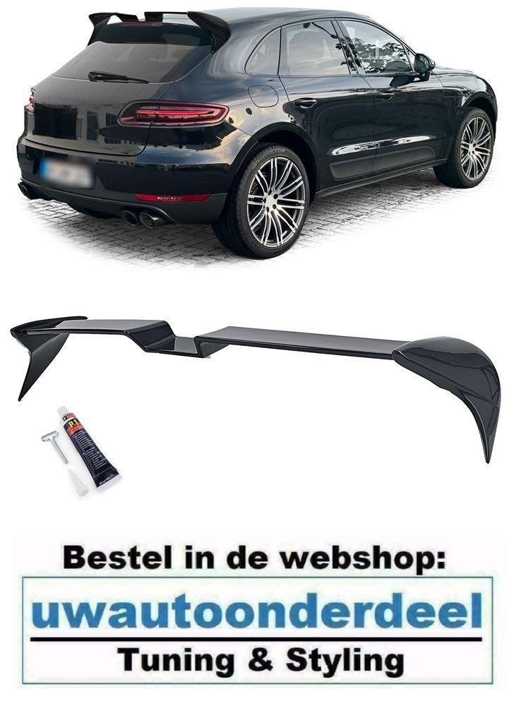 Achterklep Spoiler Glans Zwart Geschikt Voor Porsche Macan, Verzenden
