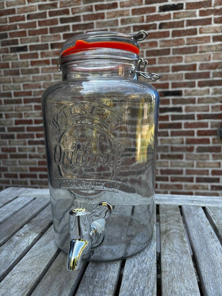 Kilner Drankendispenser - 5 liter, Met deksel, Ophalen, Zo goed als nieuw, Glas