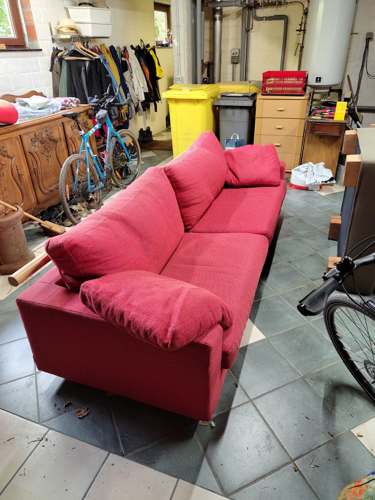 Rode zetel 4-zit MEDA, 75 à 100 cm, Enlèvement, Utilisé, Quatre personnes ou plus