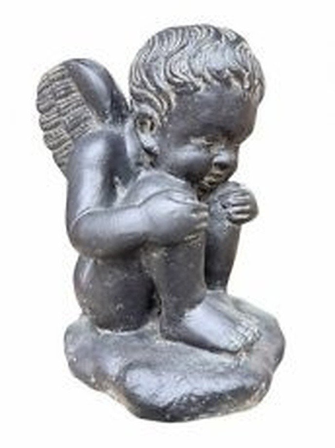 Zittende Engel 37cm – Casting stone – 37 x 27 x 24cm, Neuf, Info@asianimport.be, Asian Import, Enlèvement