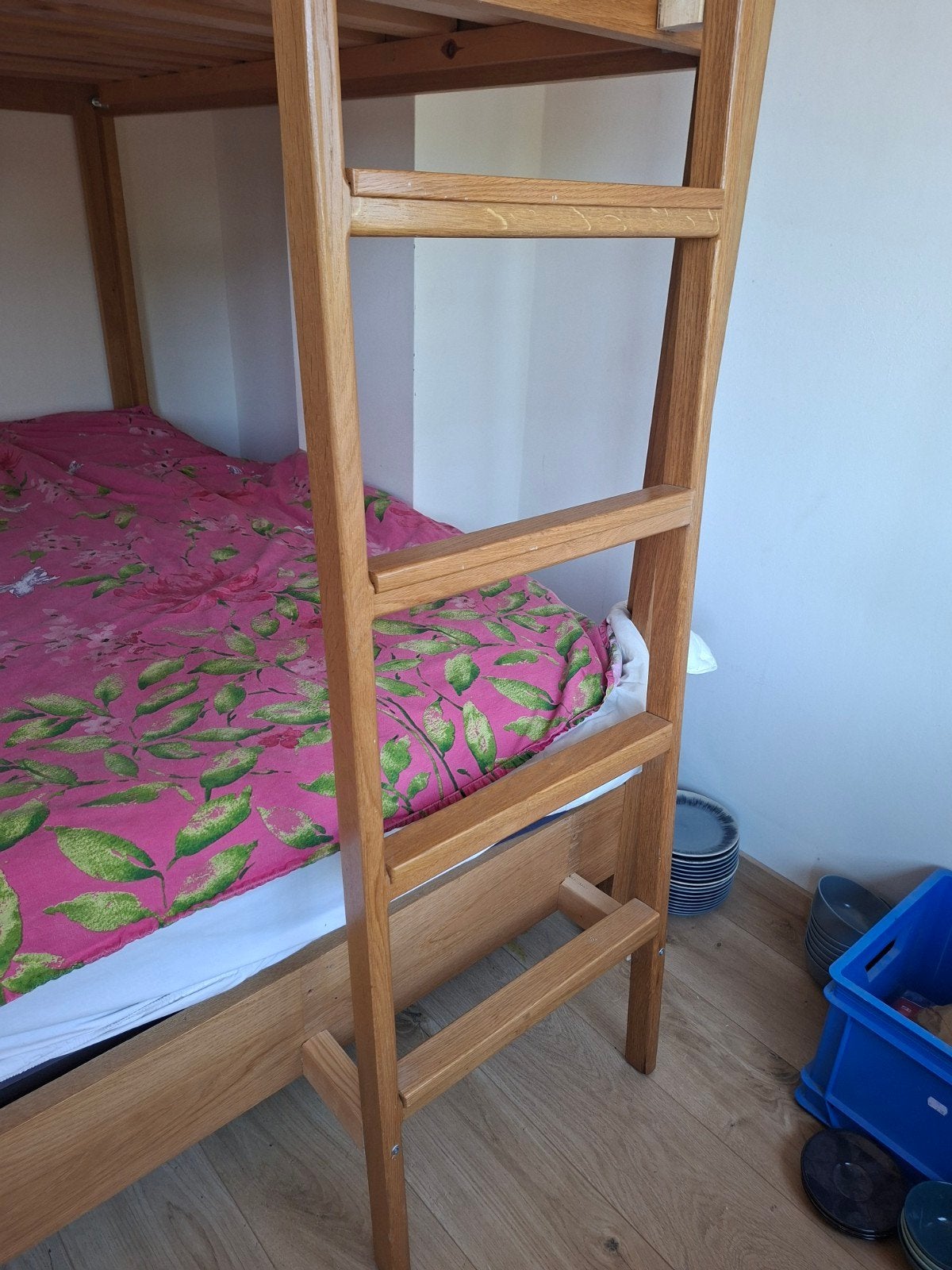 massief houten stapelbed 2x140meter, Ophalen, Nieuw, 140 cm, 200 cm