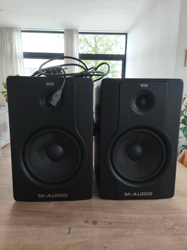 Professionele actieve studio monitors. M audio bx8 d2, Ophalen, Gebruikt, Audio