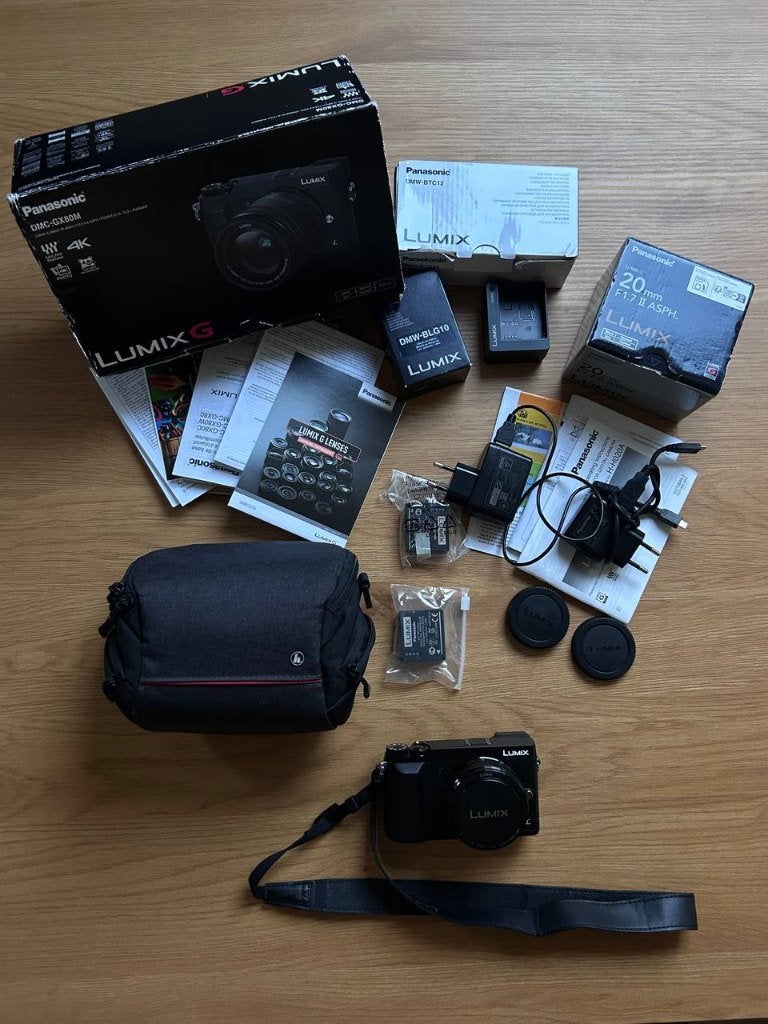 Original Panasonic Lumix GX80 + Lumix G 20mm F1.7 II ASPH, TV, Hi-fi & Vidéo, Appareils photo numériques, Enlèvement ou Envoi