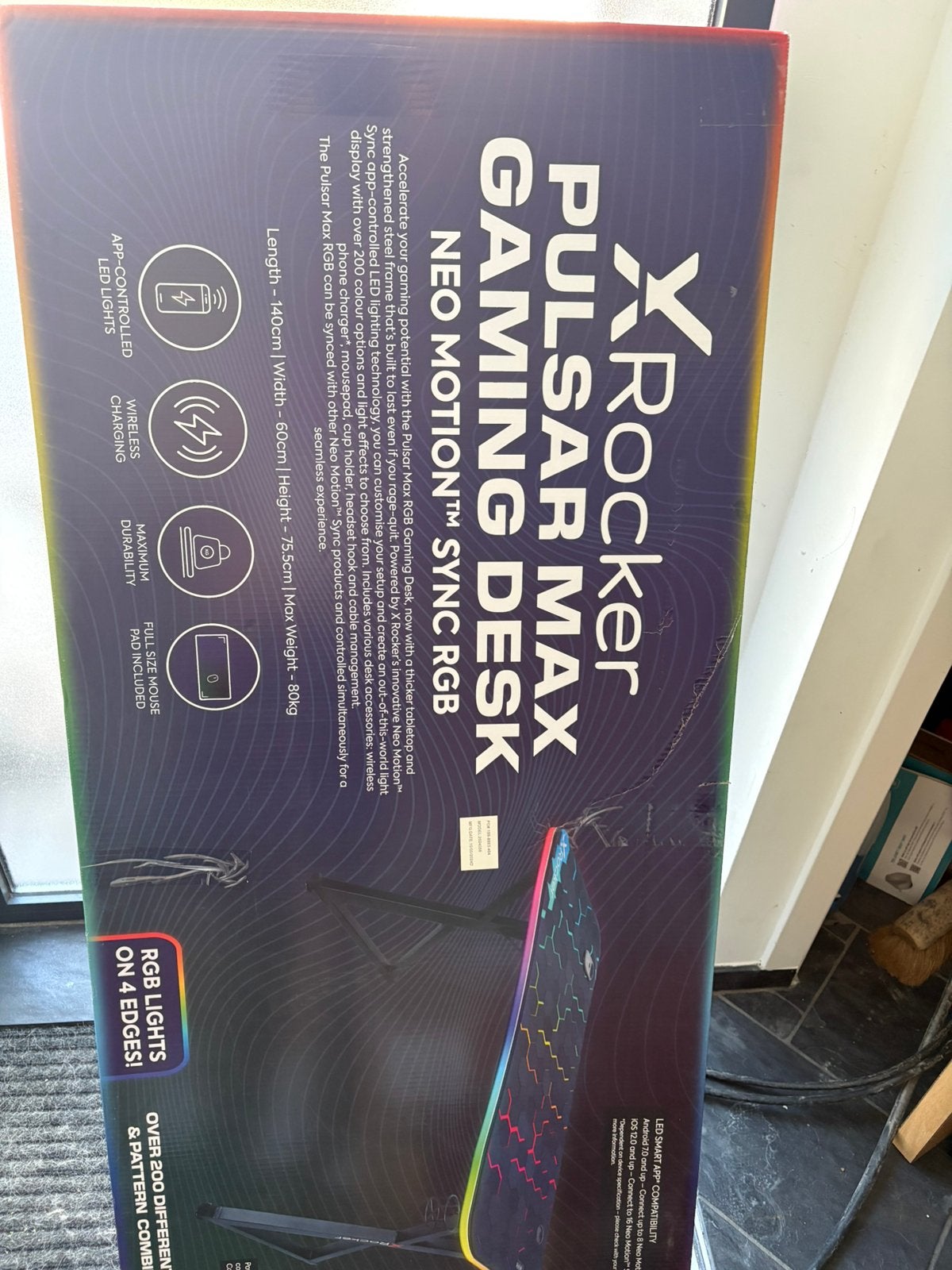 Xrocker pulsar rgb gaming tafel, Ophalen, Zo goed als nieuw