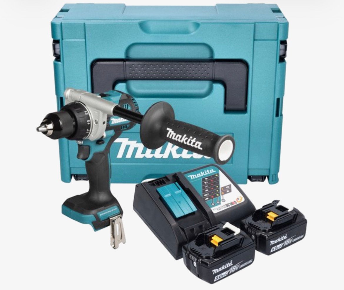 Makita DDF 492 RTJ accu boormachine set, Doe-het-zelf en Bouw, Gereedschap | Boormachines, Ophalen, Nieuw, Boormachine