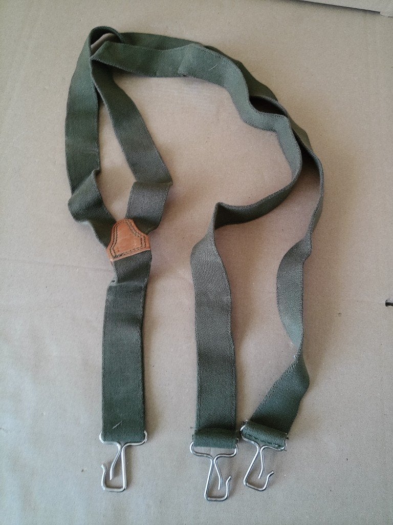 Vintage leger bretels Landmacht bretels leger legerbretels, Ophalen of Verzenden
