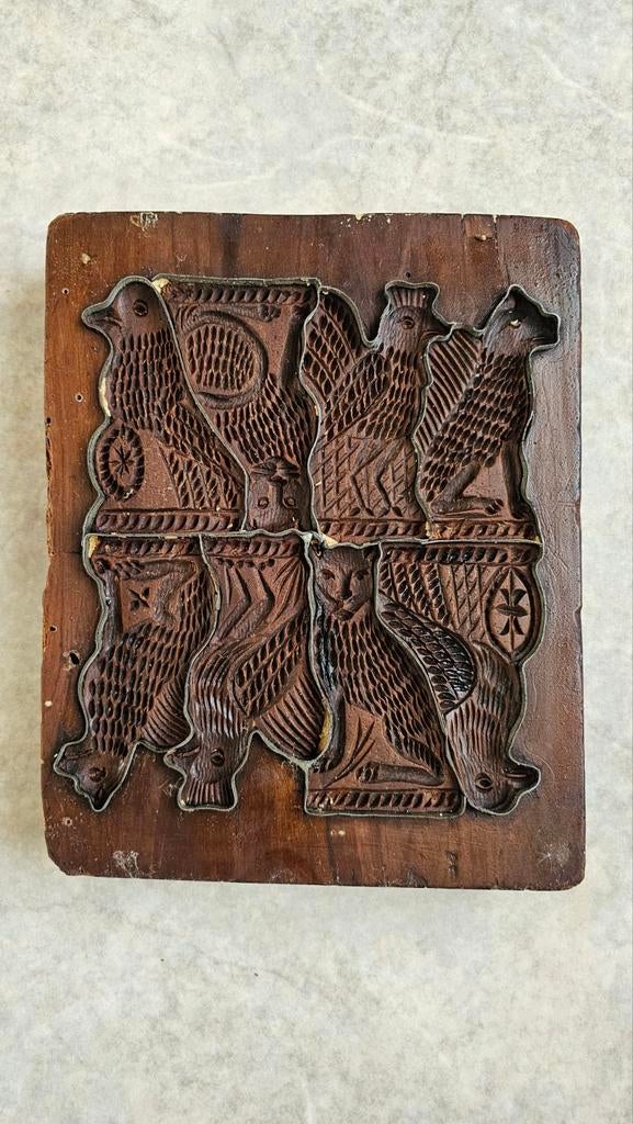 Antieke houten speculaasvorm – dierenmotief, Enlèvement