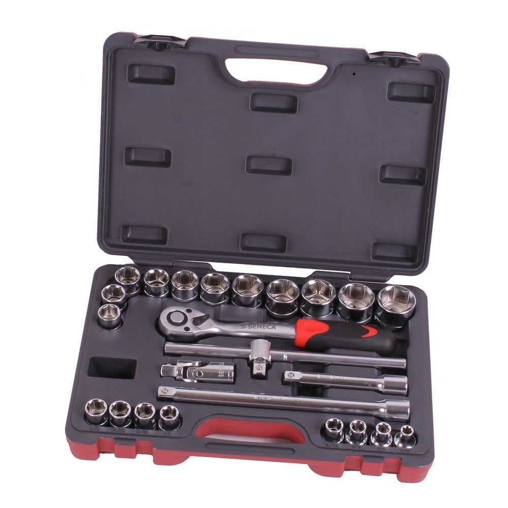 Doppendoos 1/2" 24 delig sae, Verzenden