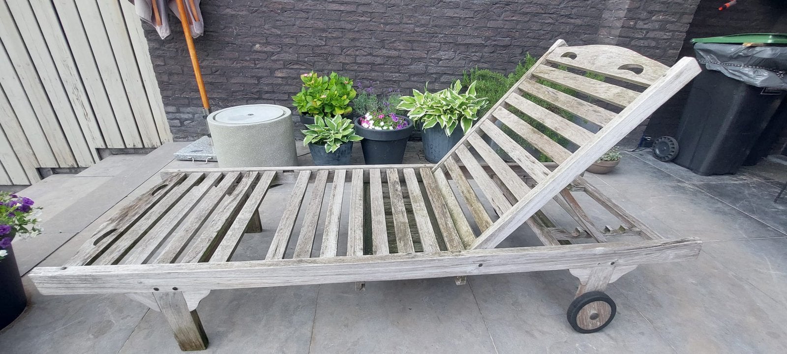 Tuin ligzetel, Ophalen, Gebruikt, Hout
