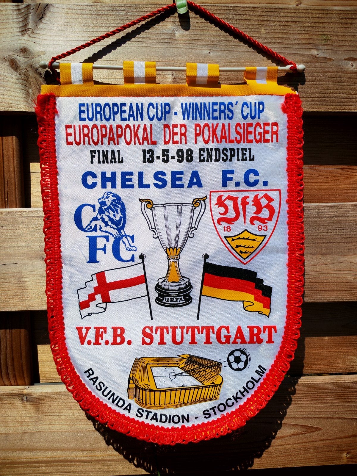Coupe des vainqueurs de coupe FC Chelsea - VFB Stuttgart 199, Collections, Enlèvement ou Envoi