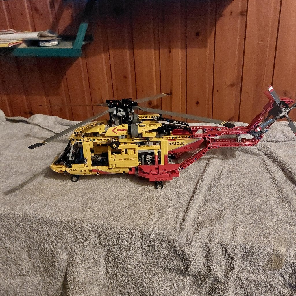 Lego technic Helikopter 9396 gebouwd, Kinderen en Baby's, Ophalen, Inclusief instructies, Lego, Zo goed als nieuw