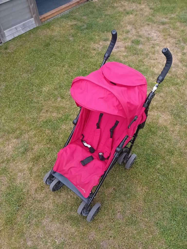 Buggy premaman - rood, Kinderen en Baby's, Buggy's, Ophalen, Gebruikt, Overige merken, Verstelbare rugleuning