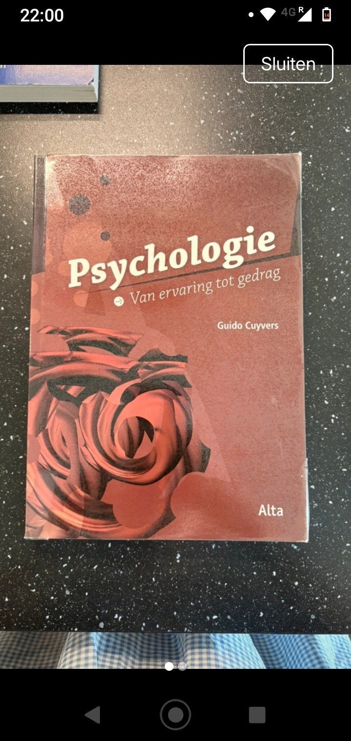 Psychologie van ervaring tot gedrag, Ophalen of Verzenden