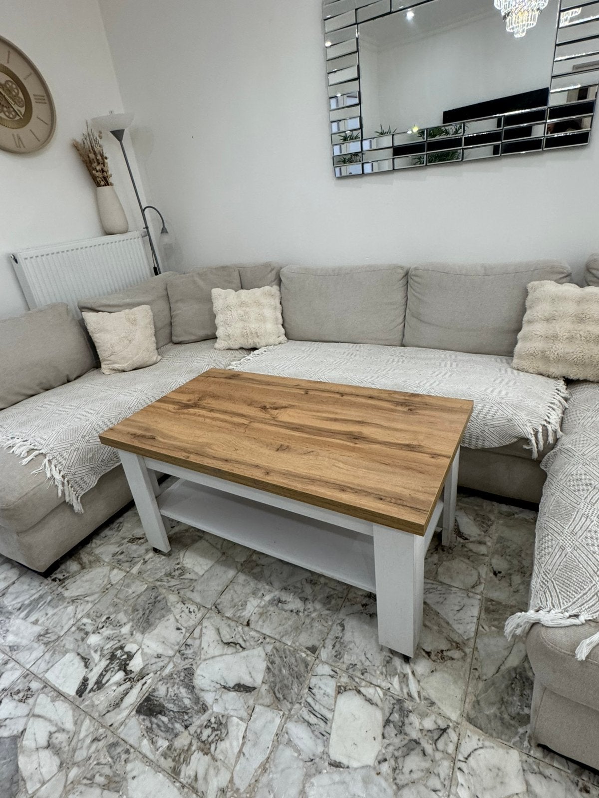 Table basse de salon  JYSK, Maison & Meubles, 100 à 150 cm, Bois clair, Synthétique, Enlèvement