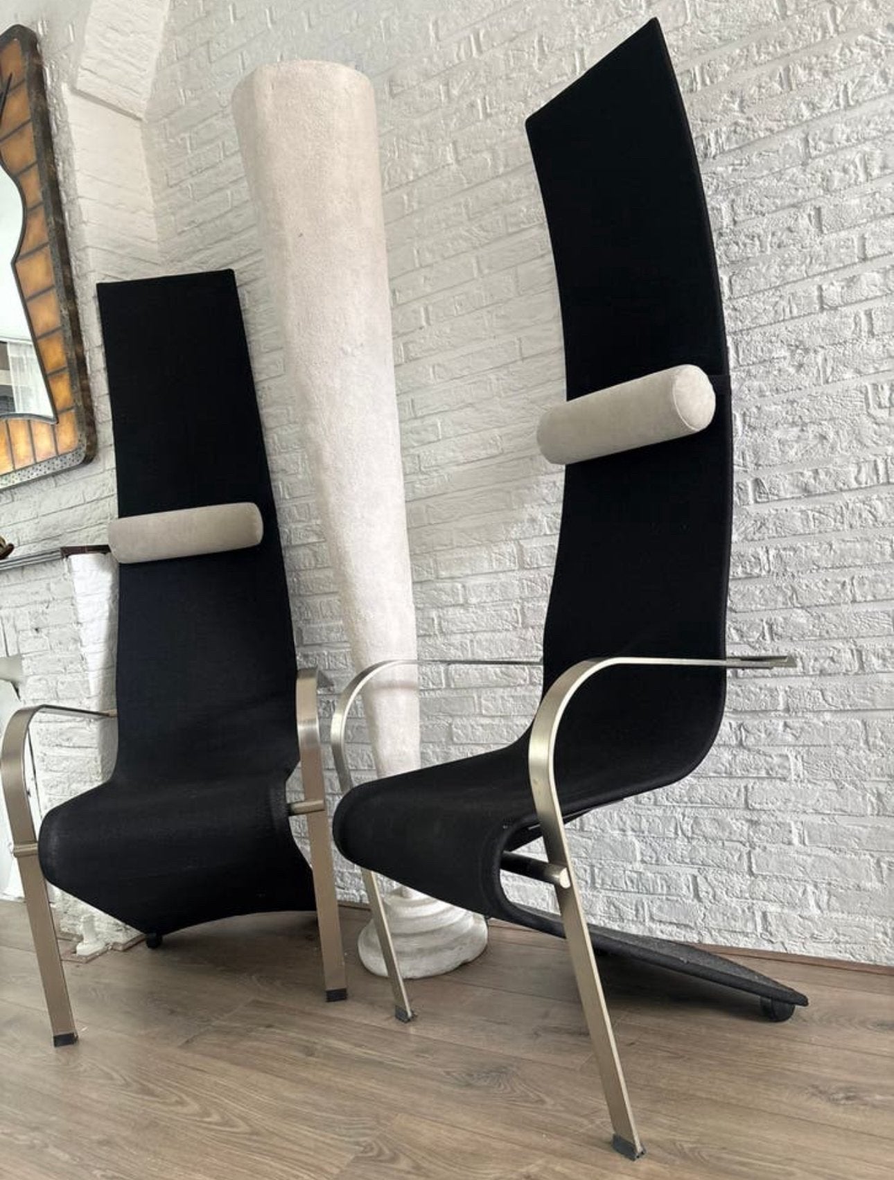 2 grote belgochrom King stoelen jaren 70 Ca 160cm, Ophalen, Zo goed als nieuw