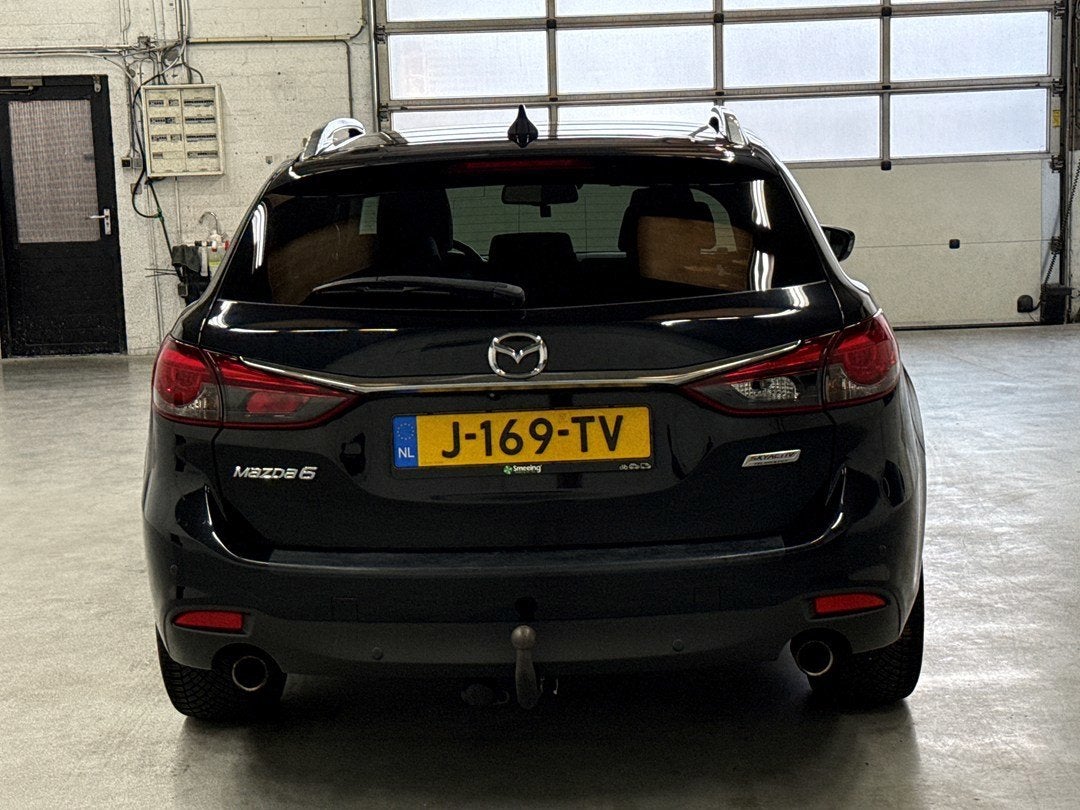 Mazda 6 Sportbreak 2.5 SkyActiv-G 192 GT-M | Head up | Memor, Auto's, Gebruikt, 6 sportbreak, Zwart, Leder