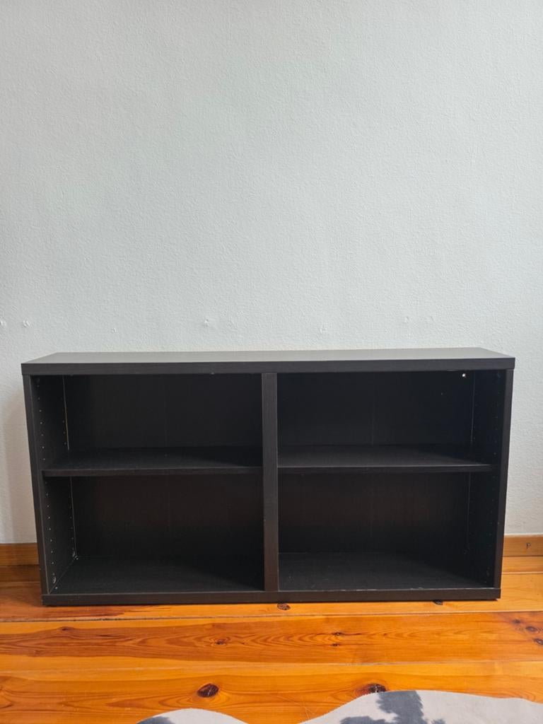 IKEA Billy lage boekenkast - zwartbruin, Huis en Inrichting, Kasten | Dressoirs, Gebruikt, 150 tot 200 cm, 25 tot 50 cm, Met plank(en)
