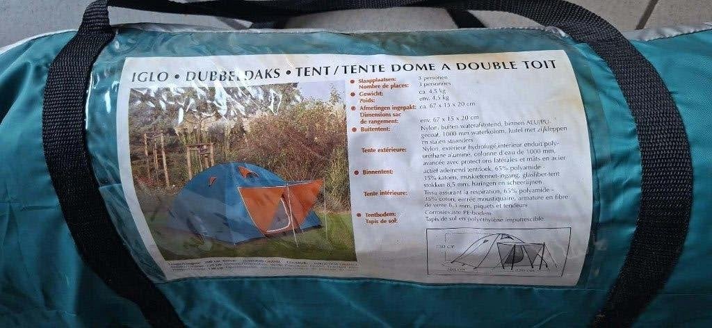 Tent 3 persoons, Ophalen, Gebruikt, Tot en met 3