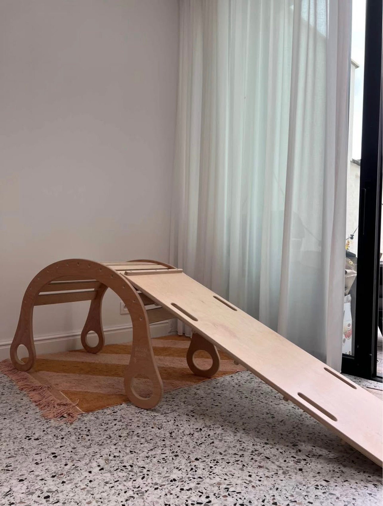 Houten klimrek met glijbaan / rocker van Good Wood, Kinderen en Baby's, Ophalen, Zo goed als nieuw
