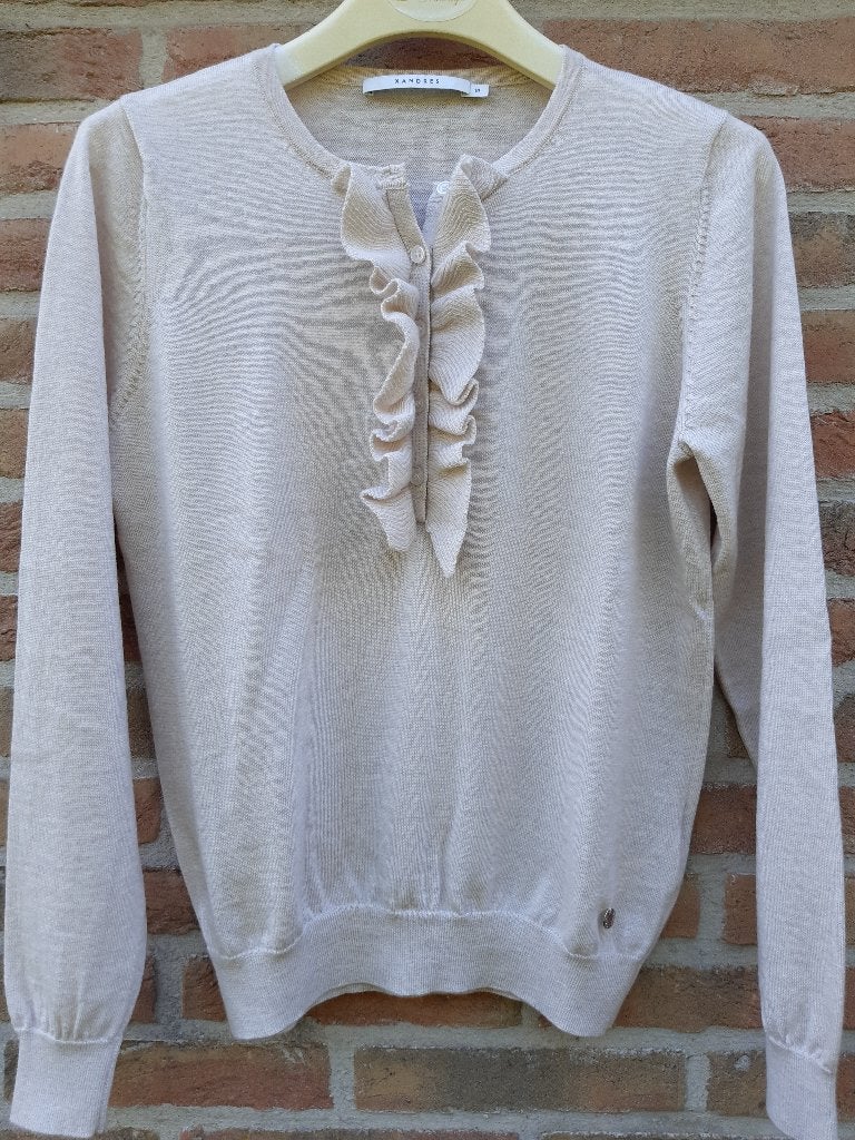 Wollen trui 'Xandres' - maat 38 100 % wol, Kleding | Dames, Ophalen of Verzenden, Zo goed als nieuw, Maat 38/40 (M), Wit