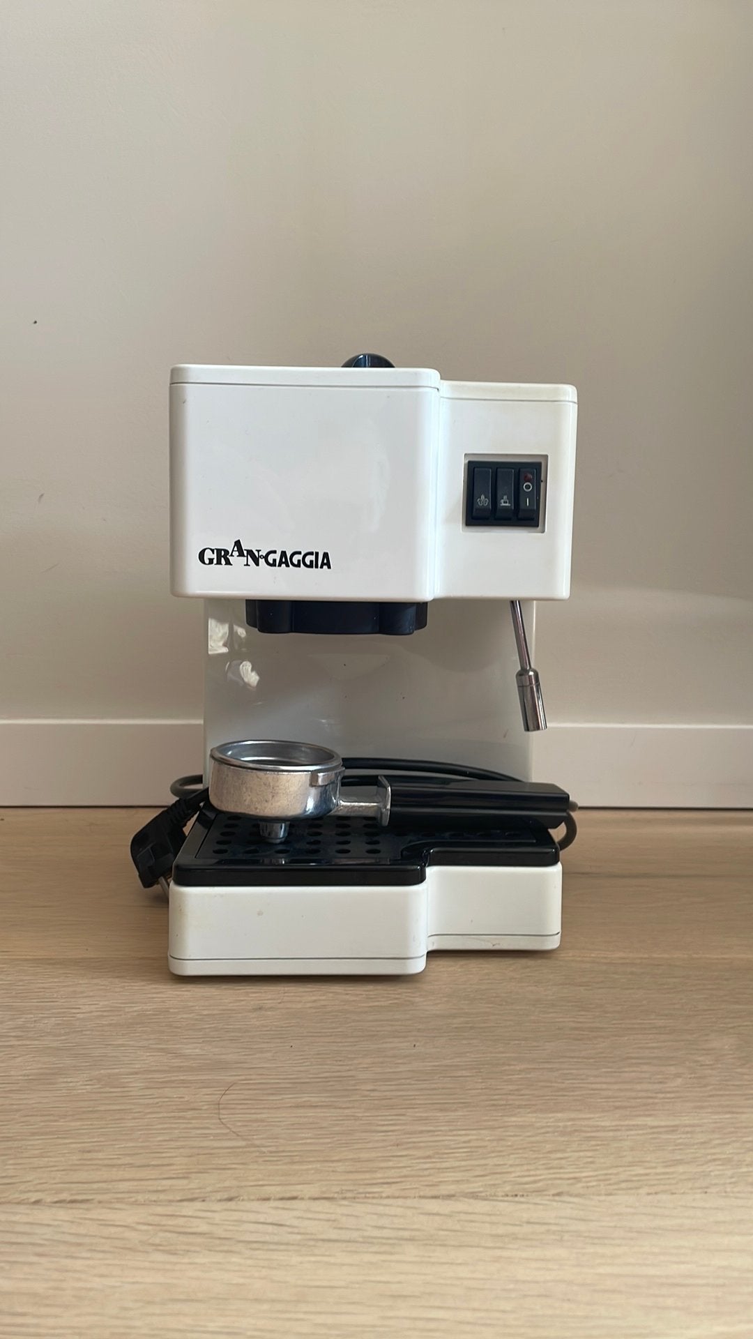 Machine espresso Gran Gaggia, Elektronische apparatuur, Koffiezetapparaten, Stoompijpje, Gebruikt, Espresso apparaat, Gemalen koffie