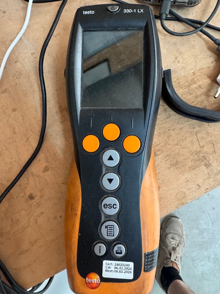 Testo 330-1-LX, Ophalen, Gebruikt