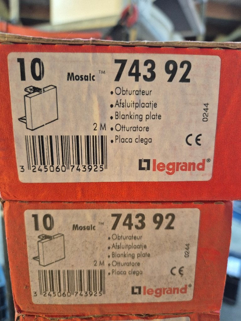Legrand afsluitplaatjes kabelgoten, Ophalen, Nieuw, Overige merken, Overige typen