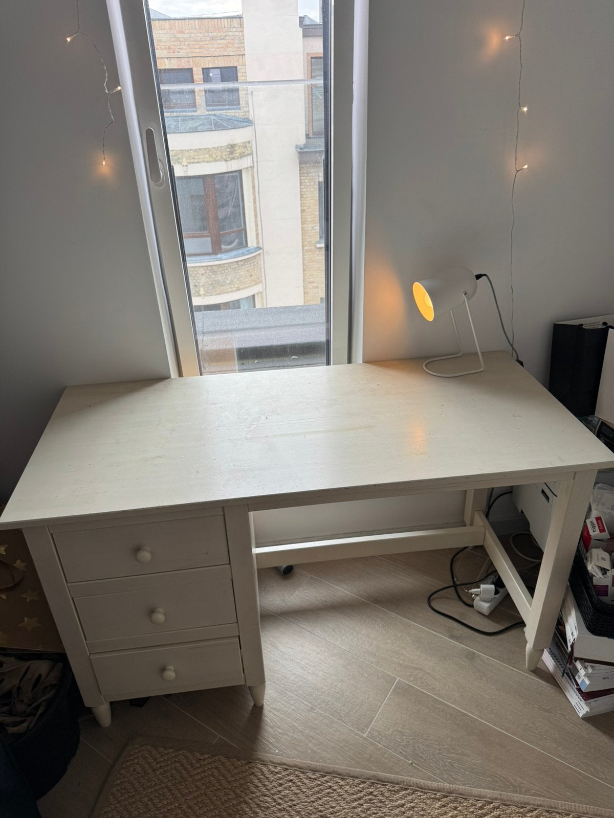 Bureau, Ophalen, Met lades, Gebruikt, Hout