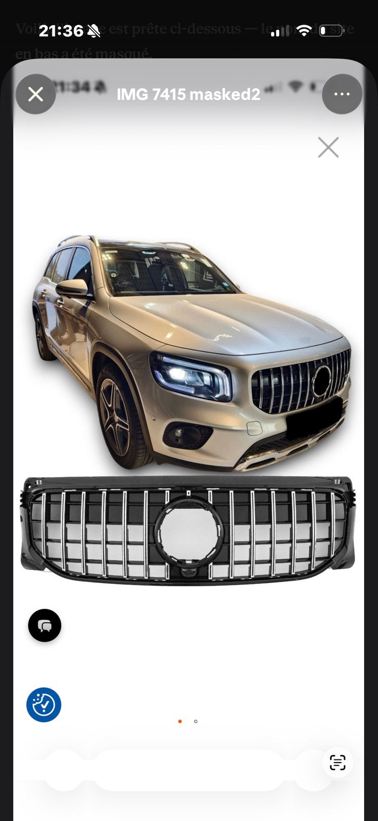 Calandre pour Mercedes glb Style AMG, Enlèvement ou Envoi