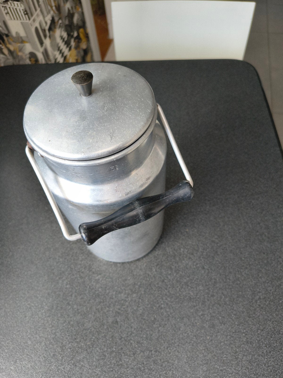 Melkkan 3 liter in aluminium hoogte 27 cm, Ophalen, Aluminium