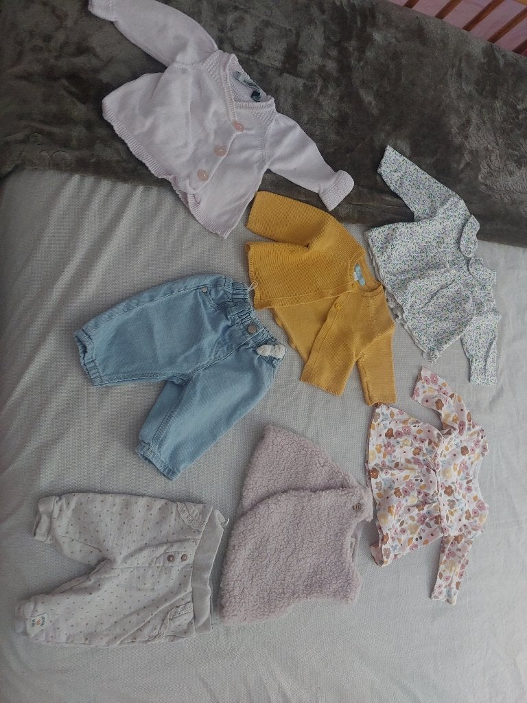 Magnifique lot vêtements bébé fille 0-6 mois état impeccable, Enlèvement, Comme neuf, Autres tailles