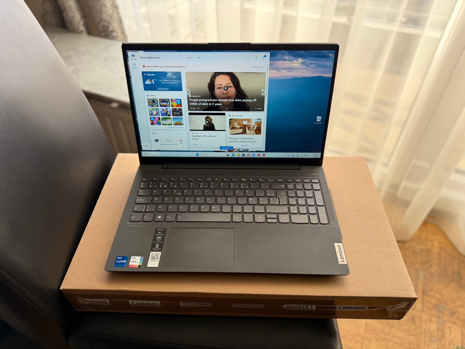Lenovo IdeaPad 5 perfect conditie, Computers en Software, Windows Laptops, Zo goed als nieuw, 16 inch, SSD, 2 tot 3 Ghz, 16 GB