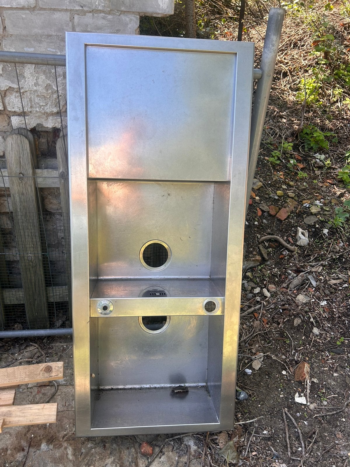 Inox pompbak, Ophalen, Gebruikt, 150 tot 200 cm, Minder dan 100 cm