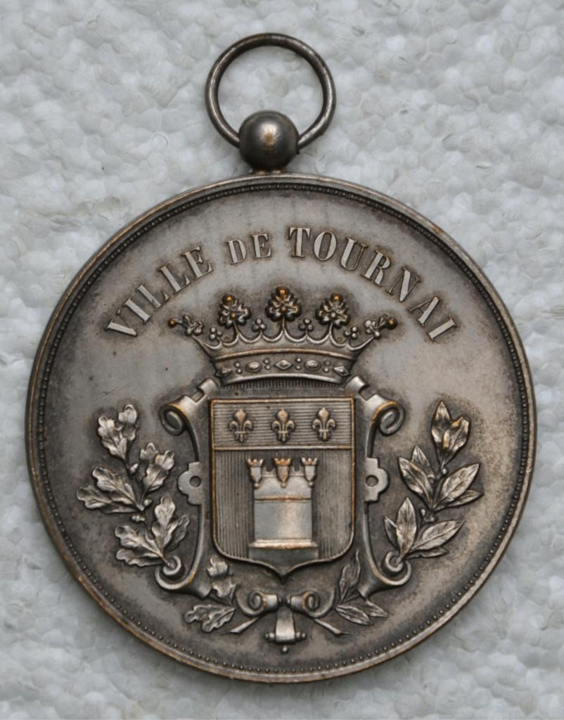 Medaille, Penning, POLICE Tournai 1937 Congres National, ZG, Collections, Objets militaires | Général, Enlèvement ou Envoi, Autres
