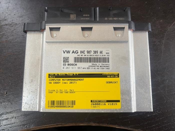 Ordinateur gestion moteur d'un Volkswagen Caddy, Volkswagen, -, 3 mois de garantie, Utilisé