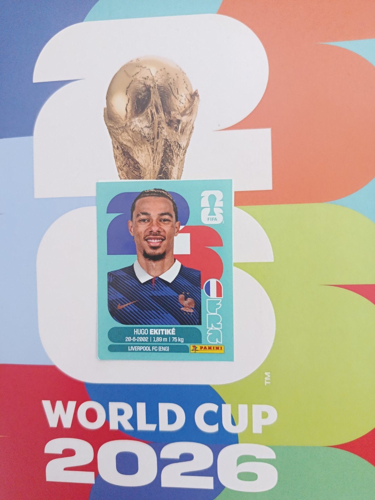 Hugo Ekitiké Panini WK 2026 sticker, Ophalen of Verzenden, Nieuw, Merk