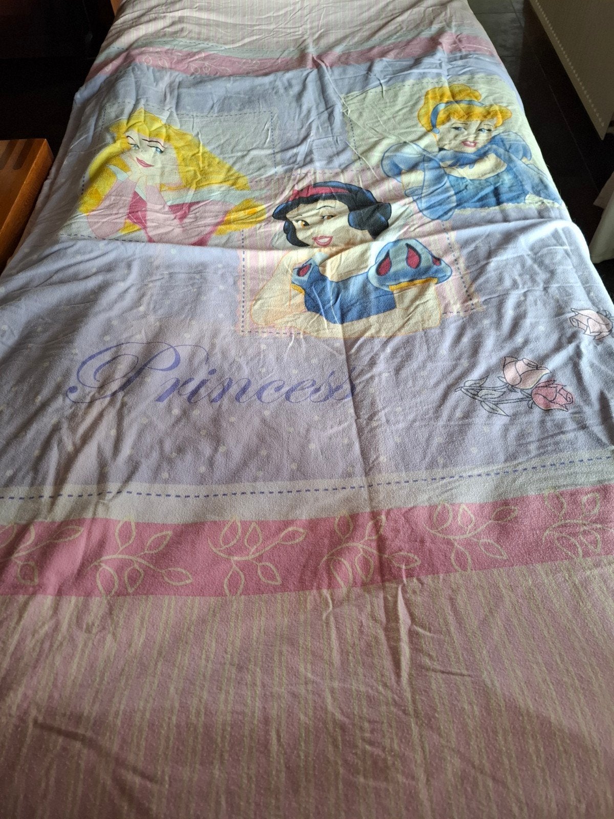 Dekbedovertrek+kussensloop flanel  Disney Prinses/princes, Huis en Inrichting, Ophalen, Eenpersoons, Meerkleurig, Dekbedovertrek