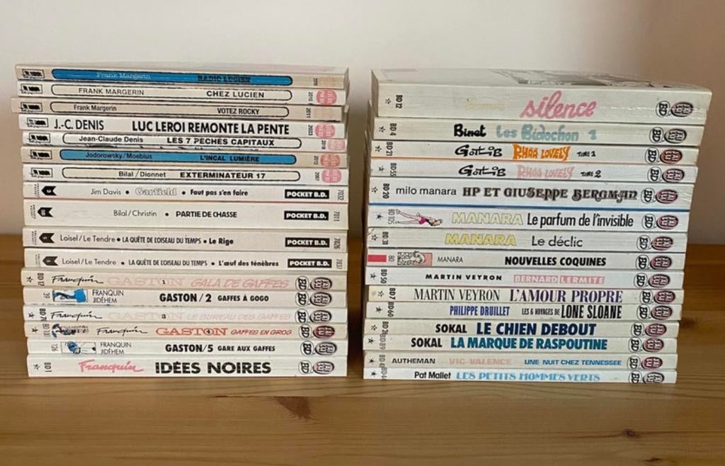 Lot de 32 BD de poche vintage, Plusieurs BD, Enlèvement, Utilisé