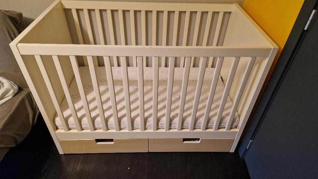 Kinderbed ikea Stuva, Matelas, 70 à 85 cm, Enlèvement, Utilisé