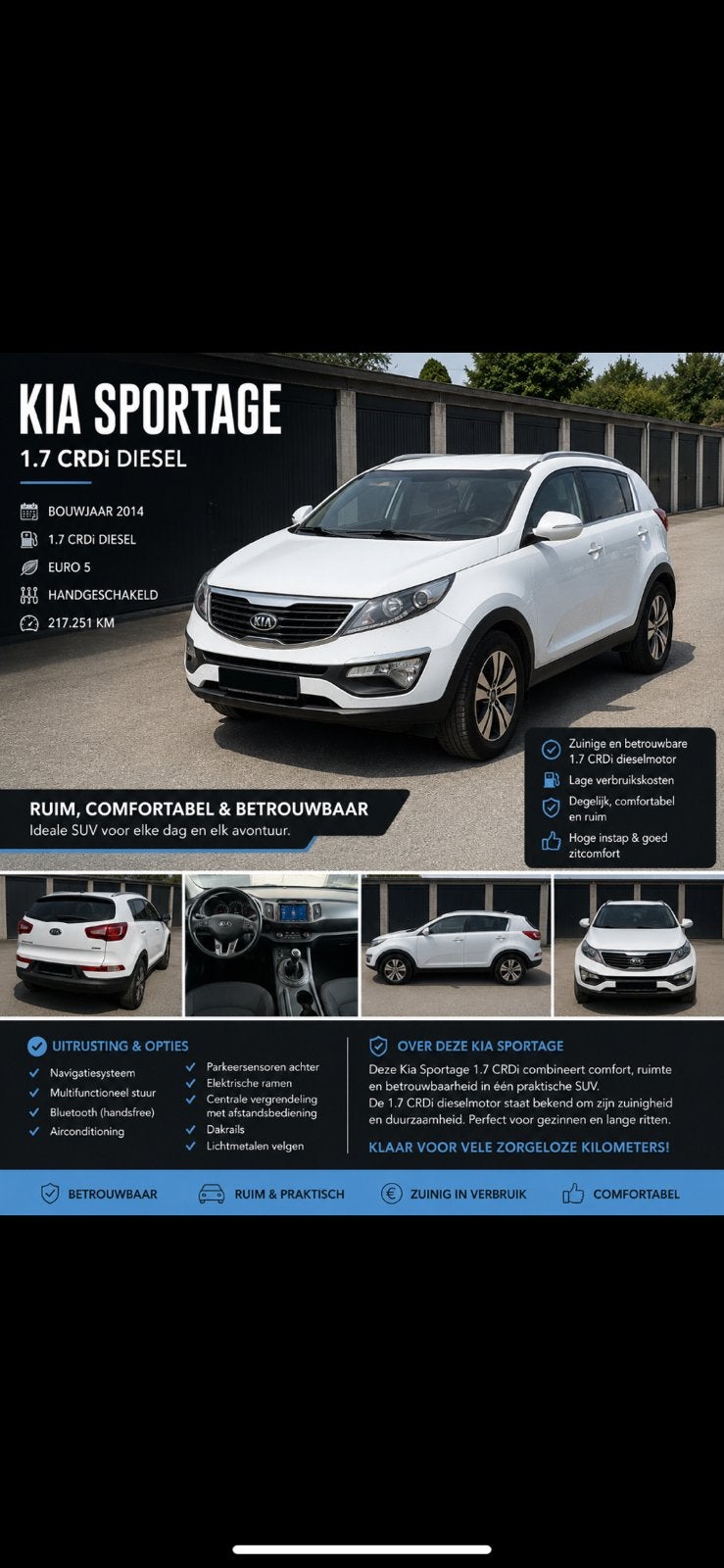 Kia sportage - 1.7 Diesel, Ophalen