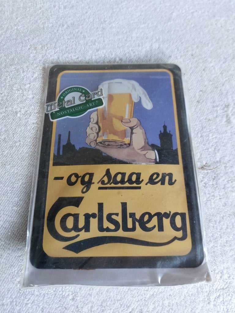 Reclamebordje Carlsberg, Ophalen of Verzenden, Nieuw, Reclamebord, Plaat of Schild, Overige merken
