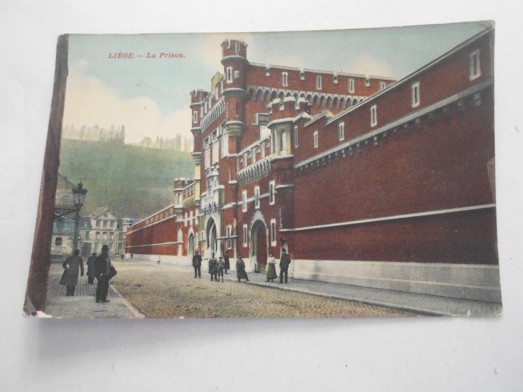 ancienne carte postale Liège prison, Enlèvement ou Envoi, Non affranchie, Liège