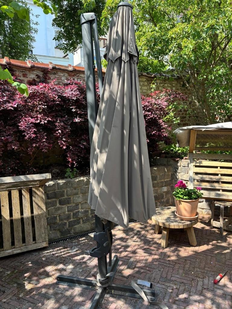 parasol, Tuin en Terras, Parasols, Ophalen, Verstelbaar, 3 tot 4 meter, Zweefparasol