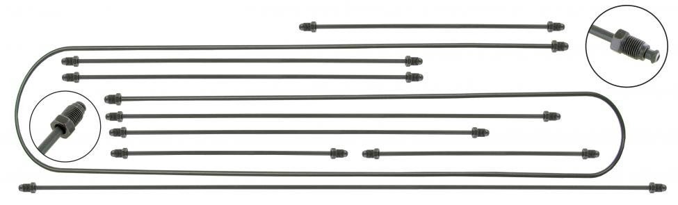 Kit de conduites de frein VW Beetle 1303 après 08-1974, neuf, Enlèvement, Neuf, Pièces Oldtimer ou Ancêtre