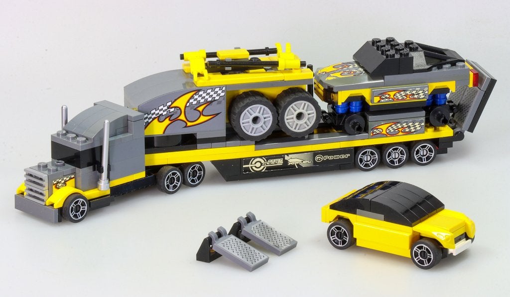 Lego Racers 8134 “Night Crusher” - volledige set met doos, Inclusief instructies, Gebruikt, Lego, Ophalen of Verzenden