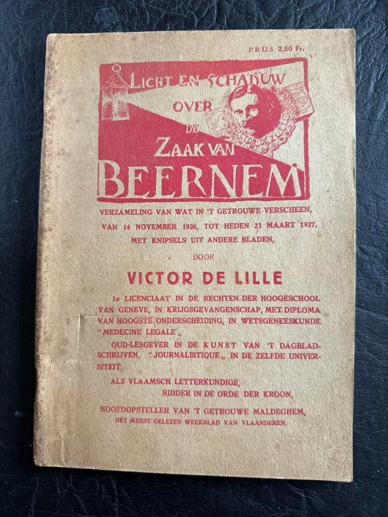 De zaak beernem victor de lille 1937, Enlèvement ou Envoi