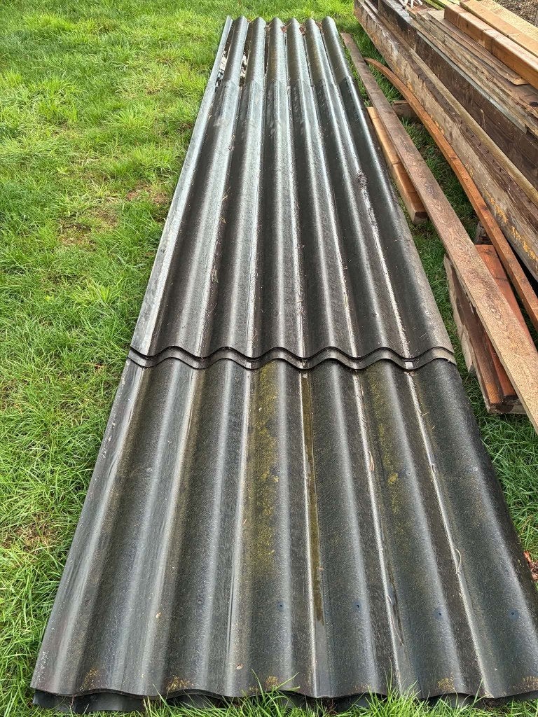 Golfplaten, Doe-het-zelf en Bouw, Ophalen, Overige materialen, Gebruikt, Zwart