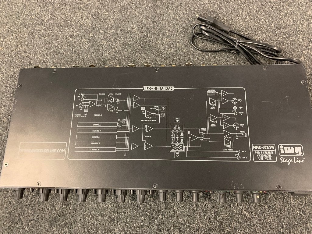 Monacor MMX-602-SW/ 6-kanaals mixer, Enlèvement