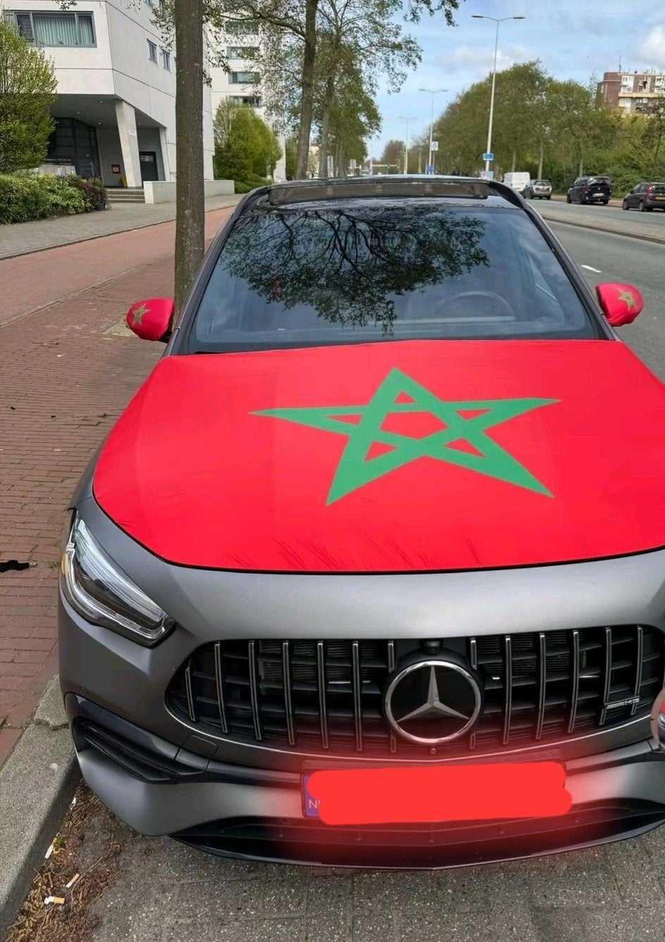 Drapeau du Maroc ou Turquie sur votre capot, Enlèvement ou Envoi