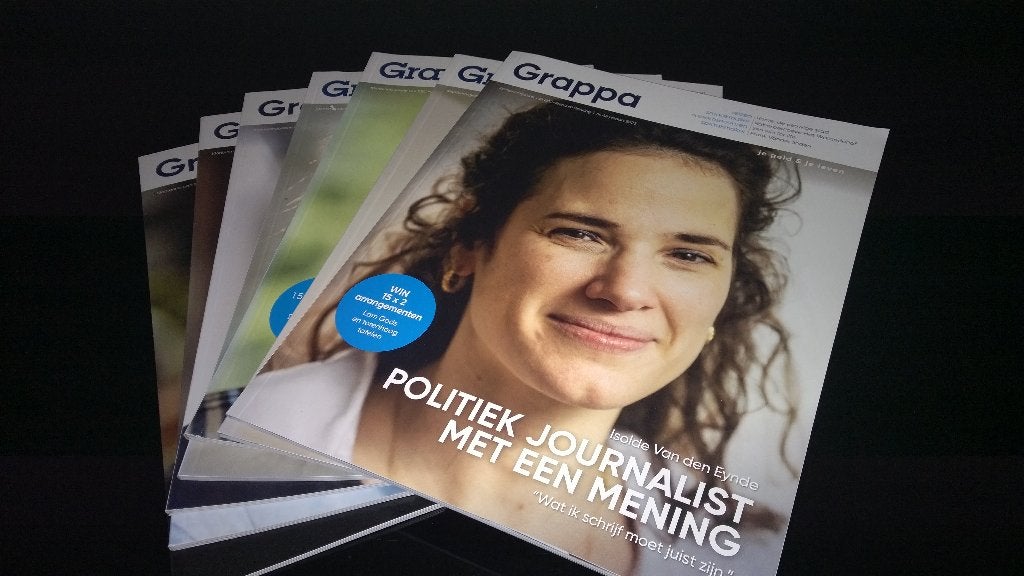Grappa - oude klanten magazine KBC- 7 stuk, Enlèvement ou Envoi, Neuf, Autres types